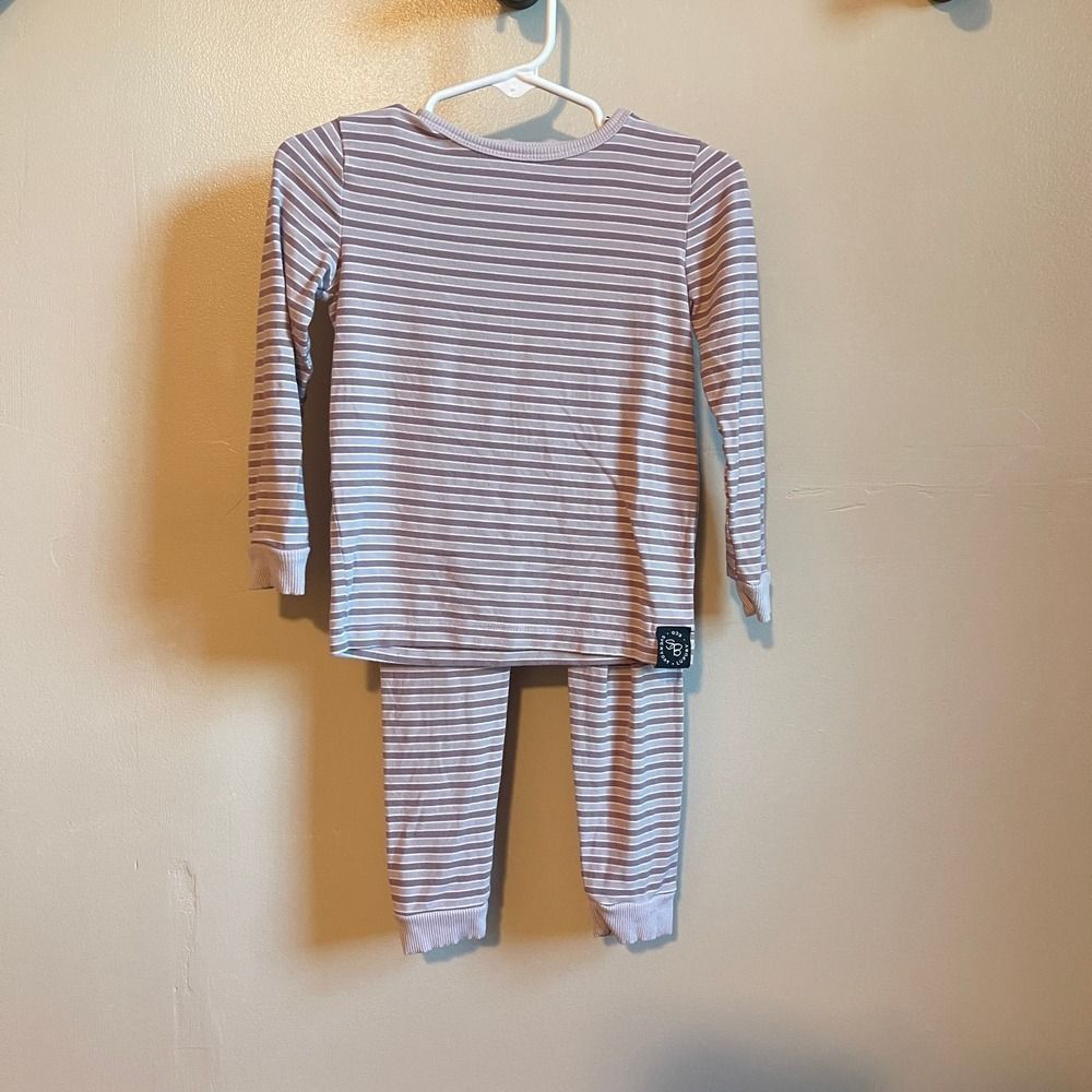 Sweet Bamboo 2pc Pajamas | 3T | Purple Stripe Long Sleeve Top & Pants